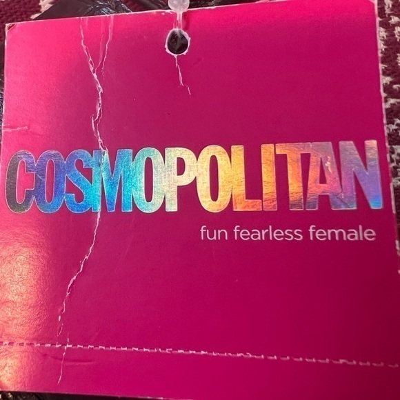 Nwt cosmopolitan brown faux crocodile clutch/Crossbody purse - Picture 6 of 11